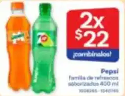 Farmacias Benavides Pepsi familia de refrescos saborizados oferta