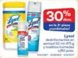 Farmacias Benavides Lysol desinfectantes oferta