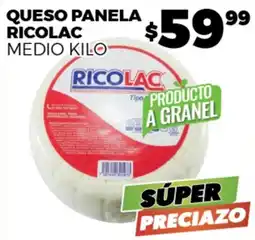 Merco Ricolac queso panela medio kilo oferta