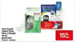Farmacias Benavides One Touch Select Plus Flex y Simple oferta