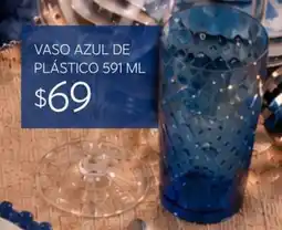 Soriana Súper Vaso azul de plástico oferta