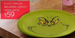 Soriana Súper Plato trinche melamina grinch verde oferta