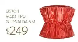 Soriana Súper Listón Rojo Tipo Guirnalda oferta