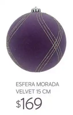 Soriana Súper Esfera Morada Velvet oferta