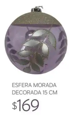 Soriana Súper ESFERA MORADA DECORADA oferta
