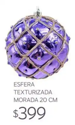Soriana Súper esfera texturizada morada oferta
