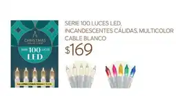 Soriana Súper Christmas Selection serie 100 luces led oferta