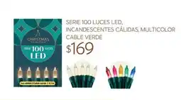 Soriana Súper Christmas Selection serie 100 luces led oferta