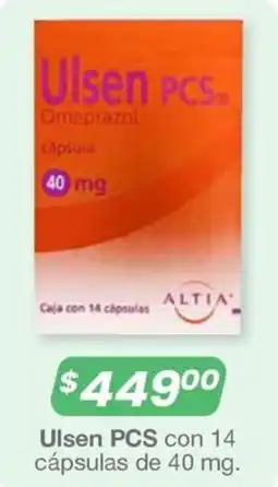 Farmacia Soriana Ulsen PCS Omeprazol oferta