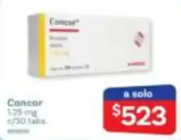 Farmacias Benavides Concor 1.25 mg oferta