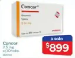 Farmacias Benavides Concor 2.5 mg oferta