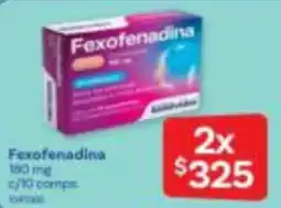 Farmacias Benavides Fexofenadina oferta