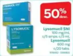 Farmacias Benavides Lysomucil SNi oferta