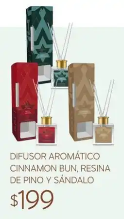 Soriana Súper Difusor Aromático Cinnamon Bun, Resina de Pino y Sándalo oferta