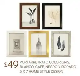 Soriana Súper Portarretrato color gris, blanco, café, negro y dorado oferta