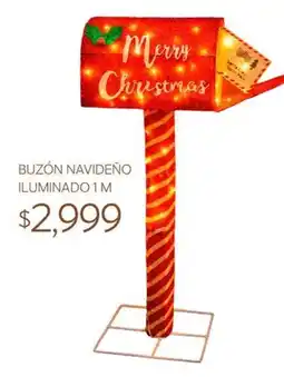 Soriana Súper Buzón Navideño Iluminado oferta