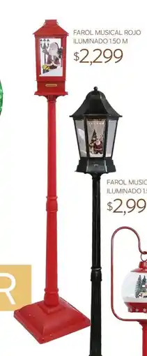 Soriana Súper Farol musical rojo oferta