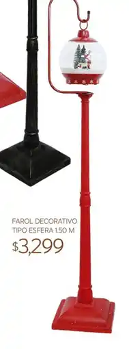 Soriana Súper Farol decorativo tipo esfera oferta