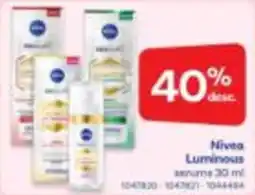Farmacias Benavides Nivea Luminous oferta
