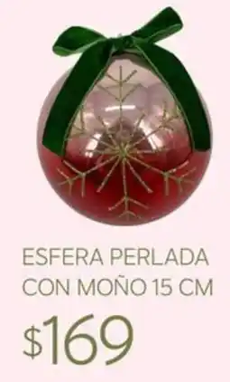 Soriana Súper ESFERA PERLADA CON MOÑO oferta