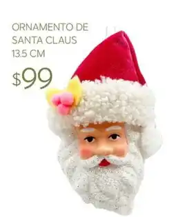 Soriana Súper ornamento de santa claus oferta