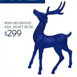 Soriana Súper reno decorativo azul velvet oferta