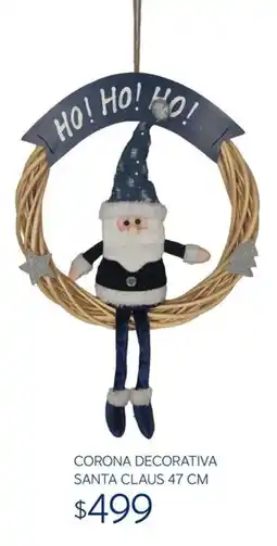Soriana Súper Corona Decorativa Santa Claus oferta