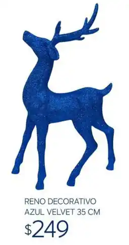 Soriana Súper reno decorativo azul velvet oferta