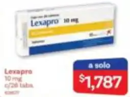 Farmacias Benavides Lexapro 10 mg oferta