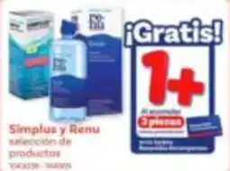 Farmacias Benavides Simplus y Renu selección de productos oferta