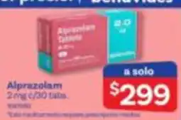 Farmacias Benavides Alprazolam oferta
