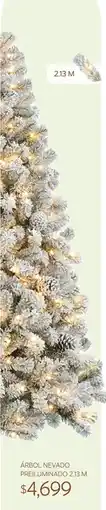 Soriana Súper Árbol Nevado Preiluminado oferta