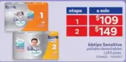 Farmacias Benavides bbtips Sensitive pañales desechables oferta
