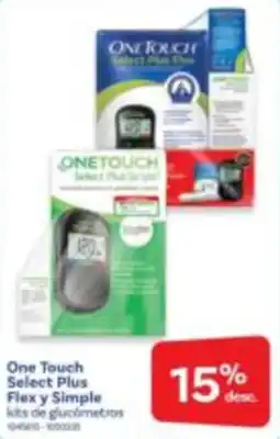 Farmacias Benavides One Touch Select Plus Flex y Simple oferta