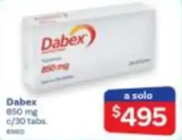 Farmacias Benavides Dabex 850 mg oferta