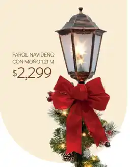 Soriana Súper Farol Navideño con Moño oferta