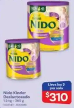 Farmacias Benavides Nido Kinder Deslactosado oferta