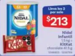 Farmacias Benavides Nidal Infantil KitKat chocolate oferta