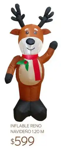 Soriana Súper Inflable reno navideño oferta
