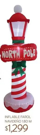 Soriana Súper Inflable Farol Navideño oferta