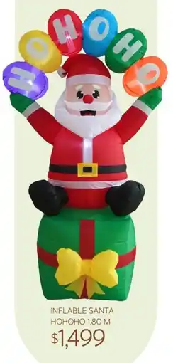 Soriana Súper Inflable Santa HoHoHo oferta