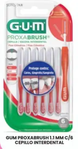 Farmapronto Gum proxabrush 1.1 mm c/6 cepillo interdental oferta