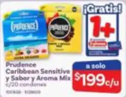 Farmacias Benavides Prudence Caribbean Sensitive y Sabor y Aroma Mix oferta
