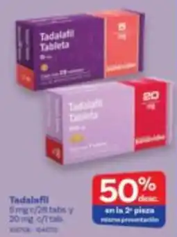 Farmacias Benavides Tadalafil Tableta oferta