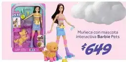 Soriana Híper Barbie - muñeca con mascota interactiva pets oferta
