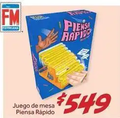 Soriana Híper Juego de mesa piensa rápido oferta