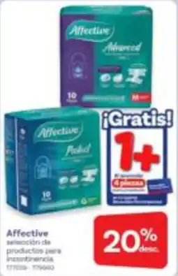 Farmacias Benavides Affective seleccion de productos para incontinencia oferta