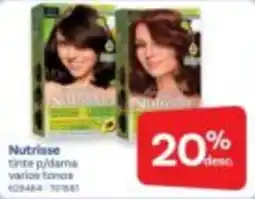 Farmacias Benavides Nutrisse tinte p/dama varios tonos oferta