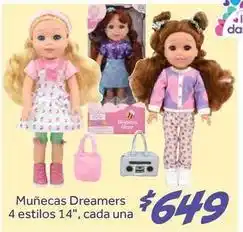 Soriana Híper 8 - muñecas dreamers oferta