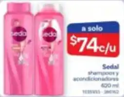 Farmacias Benavides Sedal shampoos y acondicionadores oferta